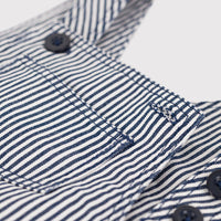 Stripy Short Overalls - Parkette.