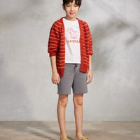 Strolling Along Striped Cardigan - Parkette.