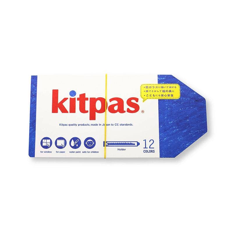 Kitpas Crayons with Holders (12 Colours) - Parkette.