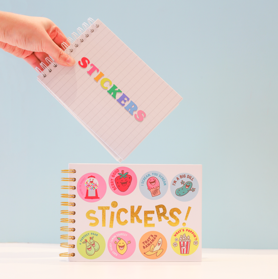An 80's Sticker Collection Hardcover Sticker Book - Parkette.