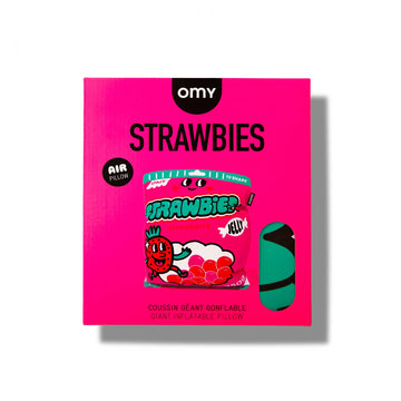 OMY Decorative Air Pillow – Giant Strawberry Candies - Parkette.