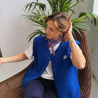 Adult Merino Wool Vest - Cobalt Blue