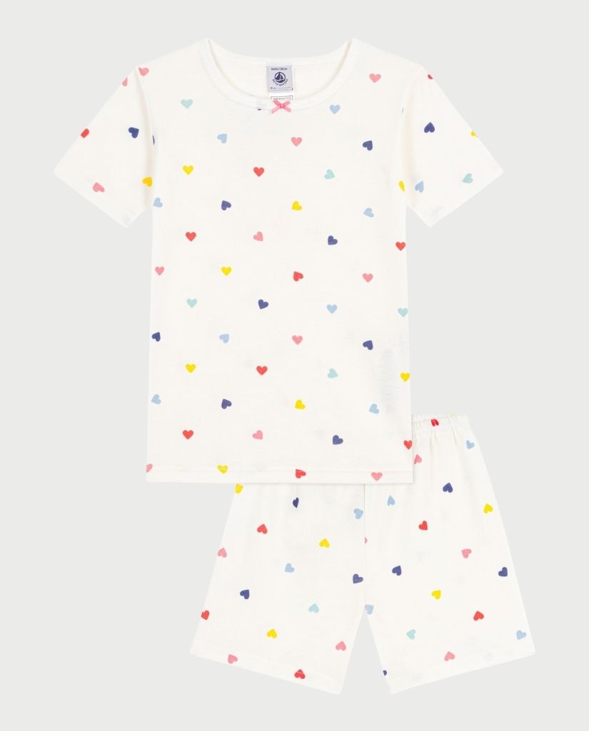 Heart Print Short Pajamas