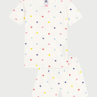 Heart Print Short Pajamas