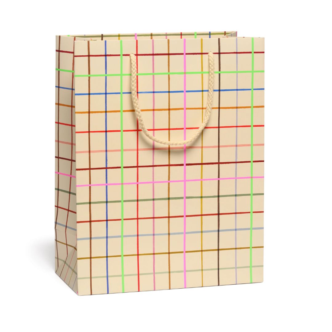 Color Grid Gift Bag — Large