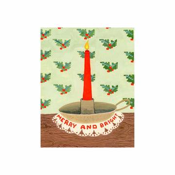 Merry and Bright Candle Card