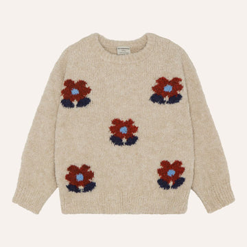 Flowers Ecru Jumper - Parkette.