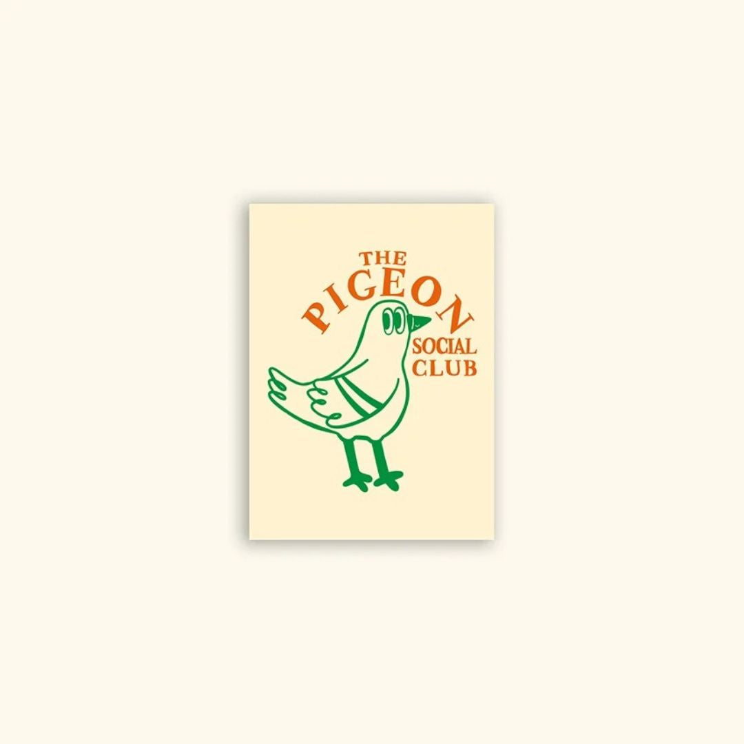 Pigeon Social Club Postcard