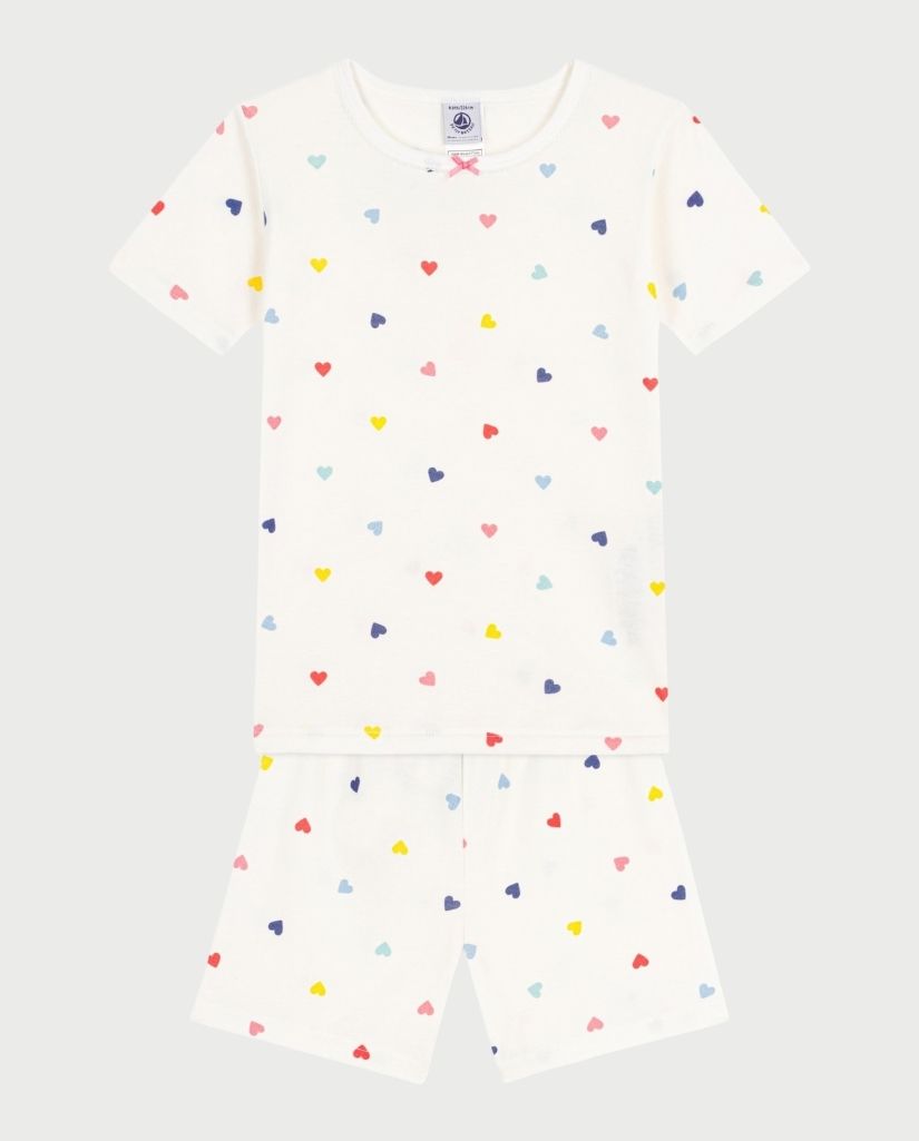 Heart Print Short Pajamas