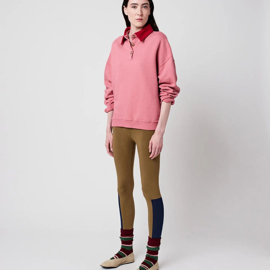 Womens Color Block Cotton Leggings - Parkette.