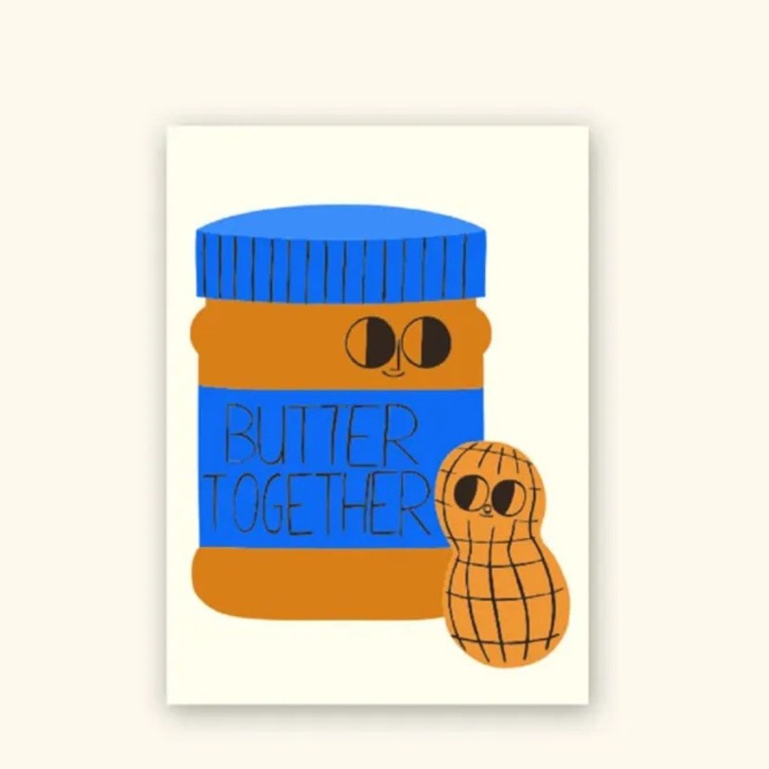 Butter Together Postcard