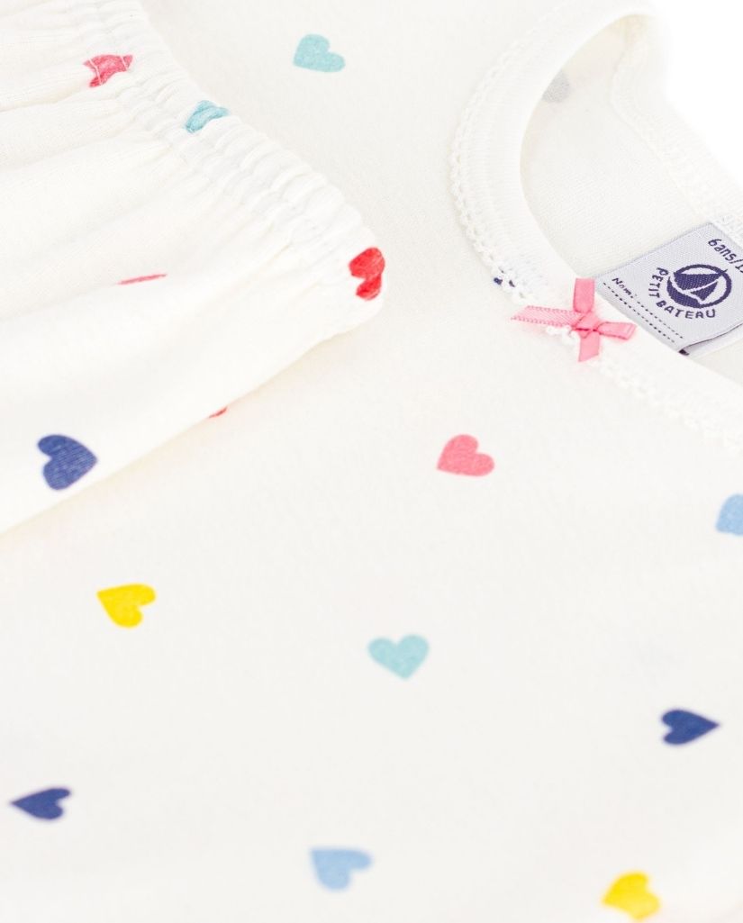 Heart Print Short Pajamas