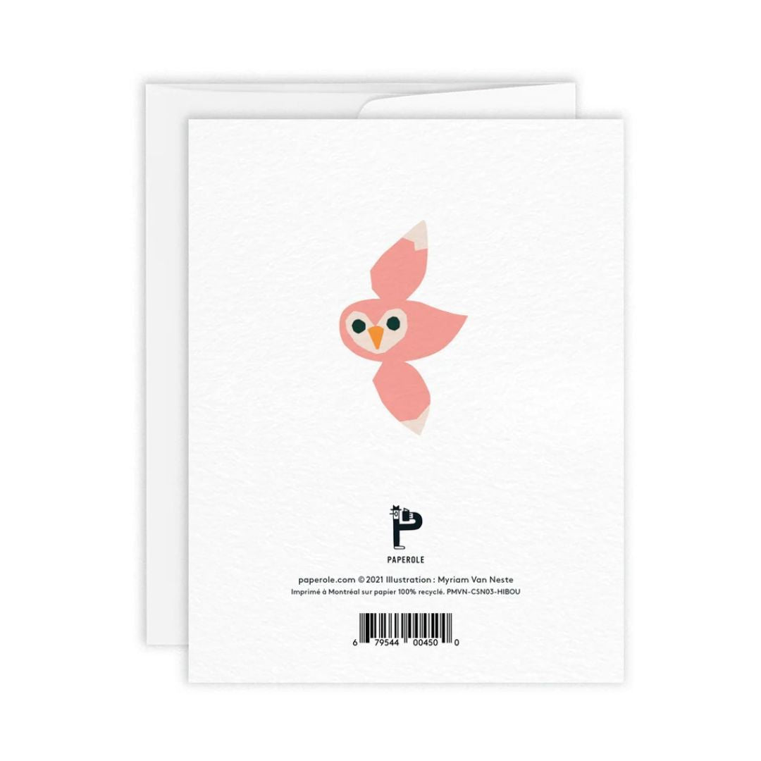 Hibou Greeting Card