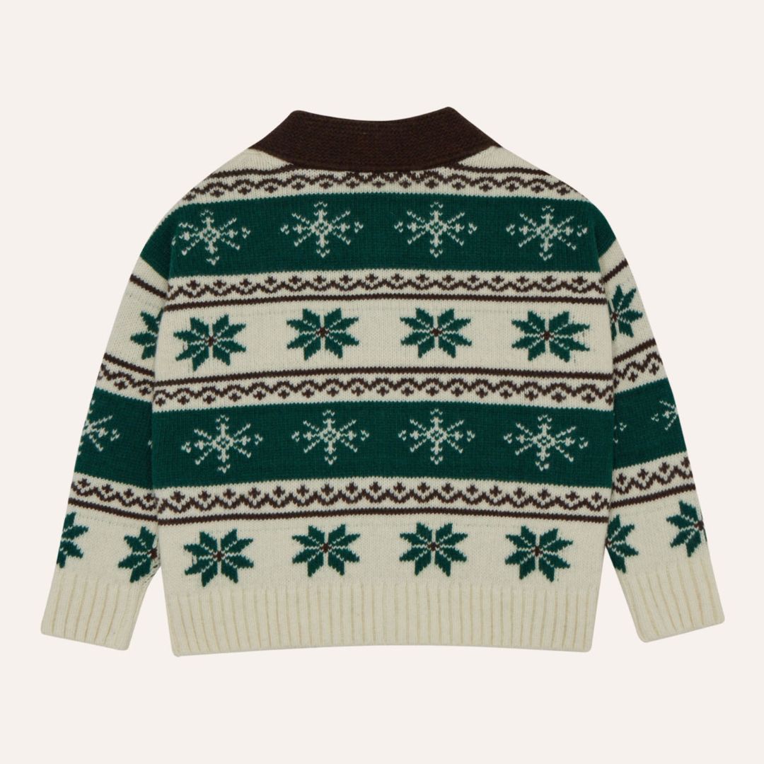 Green Bands Cardigan - Parkette.