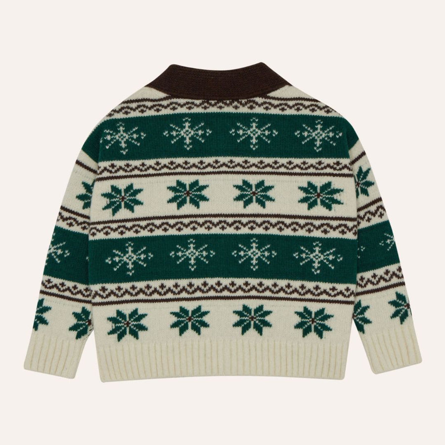 Green Bands Cardigan - Parkette.