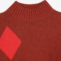 Womens Diamond Card Turtleneck Jumper - Parkette.