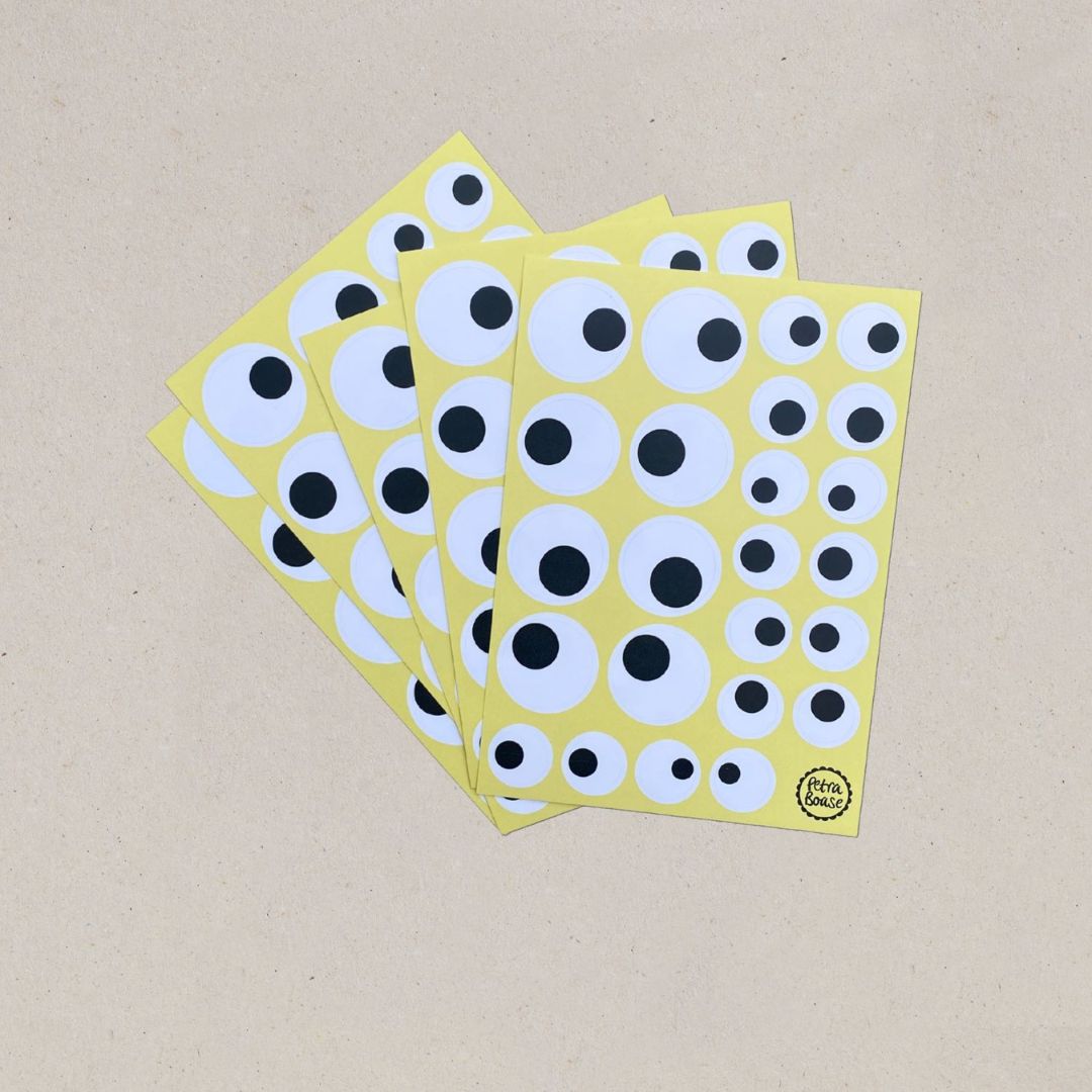 Googly Eye Waterproof Stickers – 5 Sheets - Parkette.