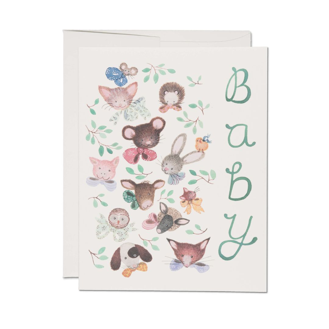 Pink Noses Greeting Card
