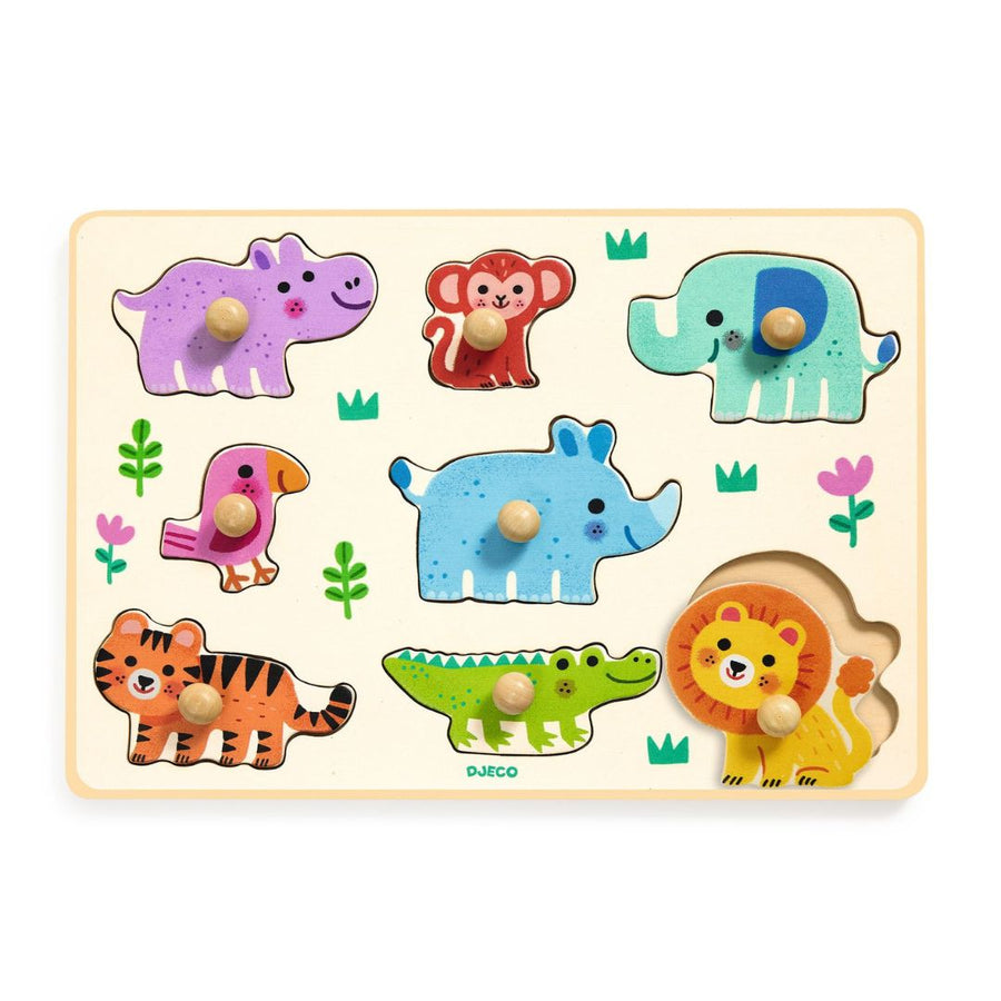 Hippo'n'Co Wooden Puzzle - 8 Pieces