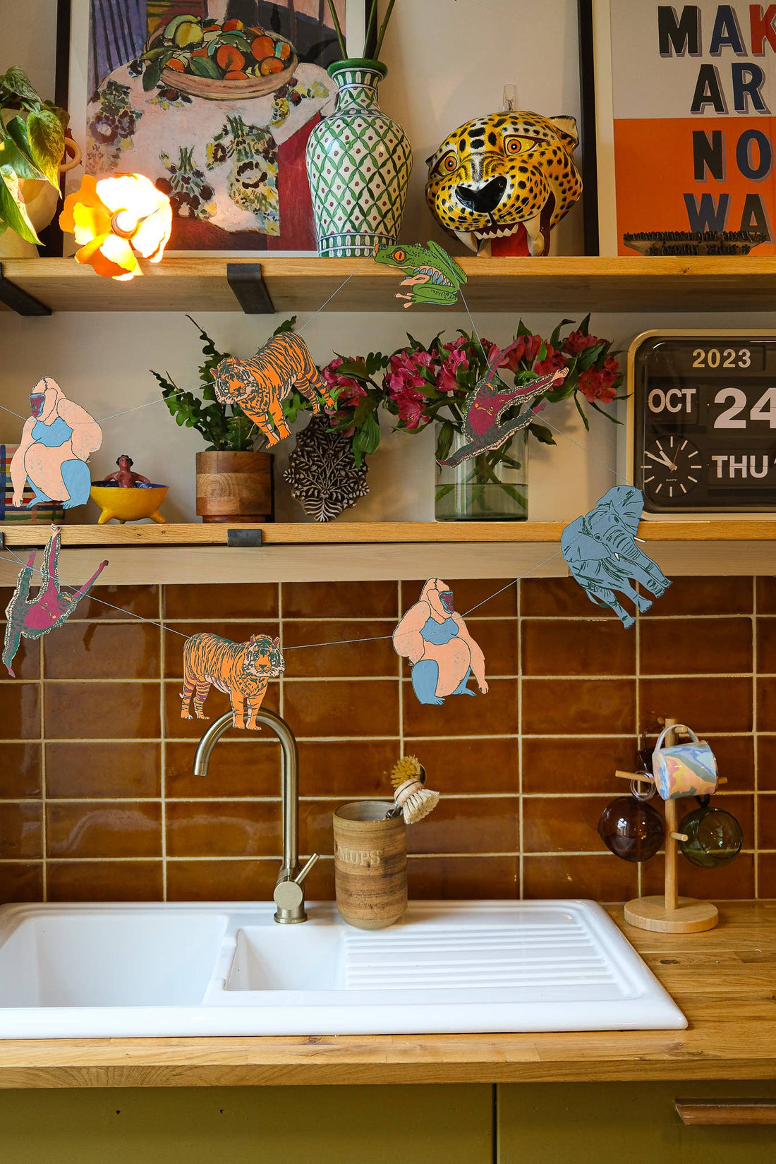 Safari Animals Sewn Garland - Parkette.