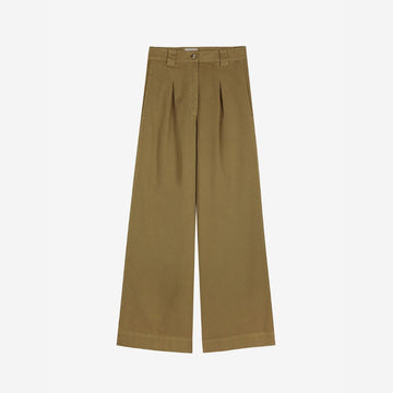 Womens Pleated Wide Leg Pants - Parkette.