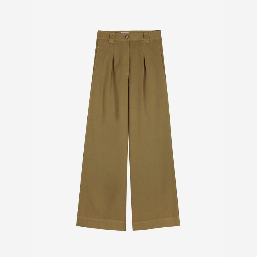 Womens Pleated Wide Leg Pants - Parkette.