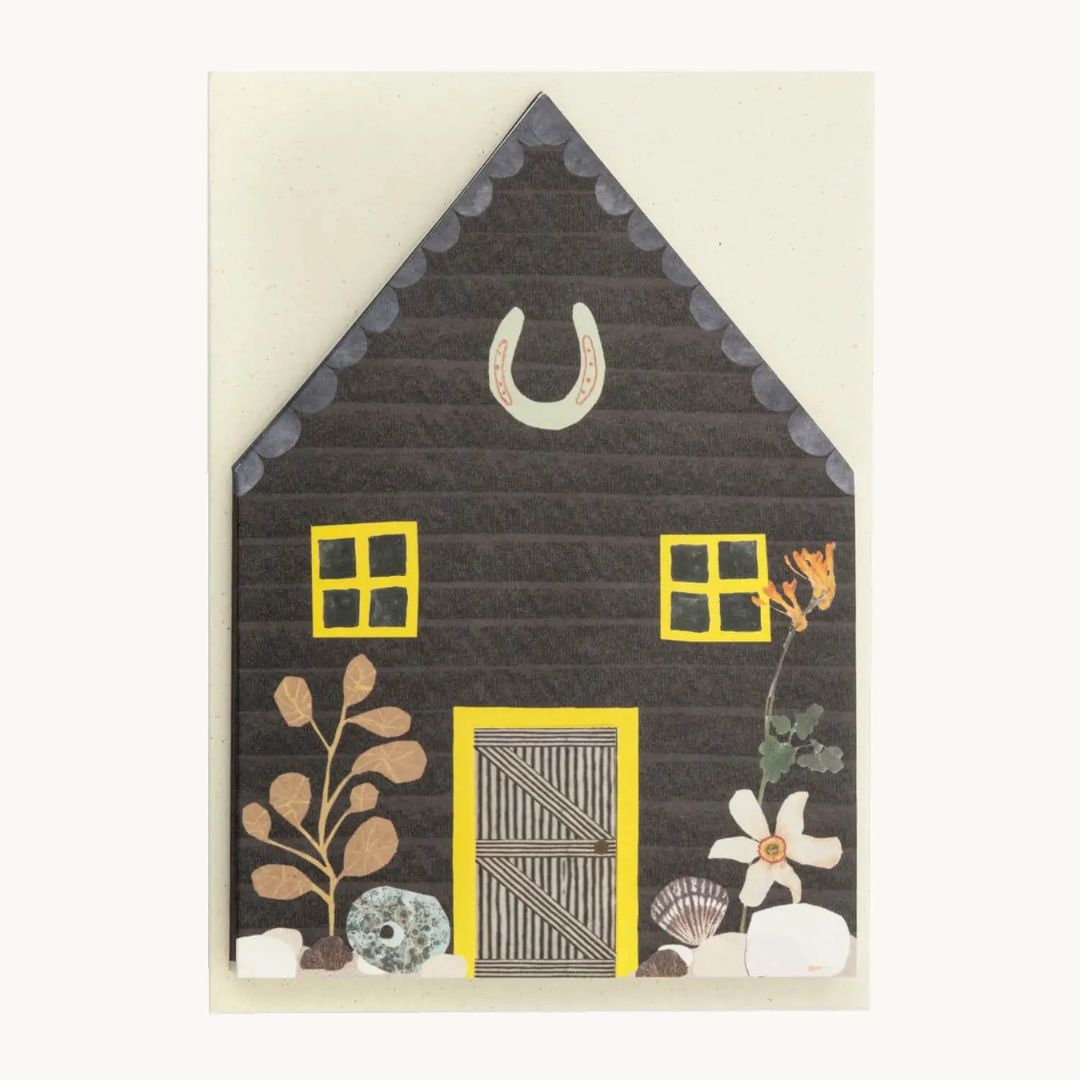 Fisherman's Huts Concertina Greeting Card