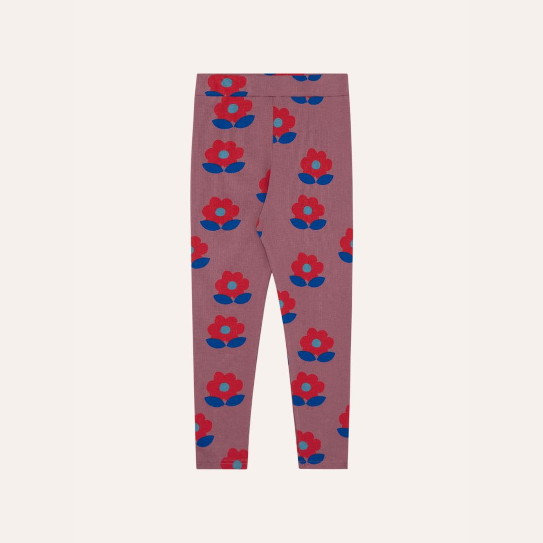 Big Flowers Purple Leggings - Parkette.