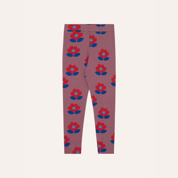 Big Flowers Purple Leggings - Parkette.
