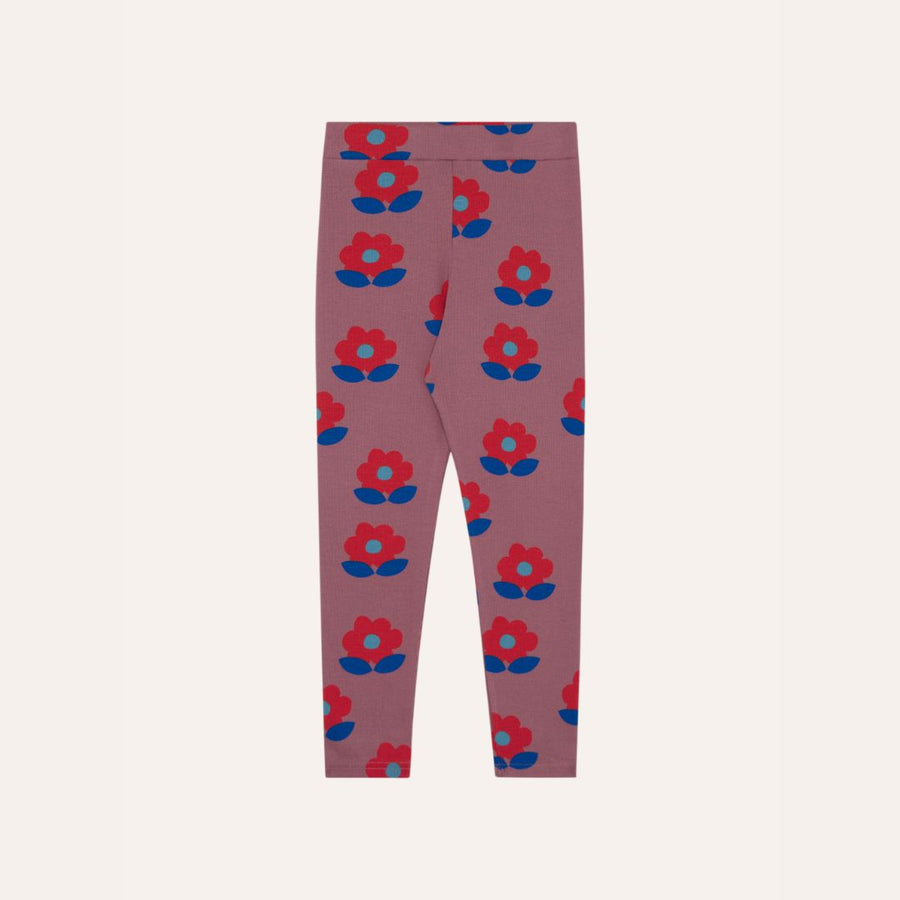 Big Flowers Purple Leggings - Parkette.