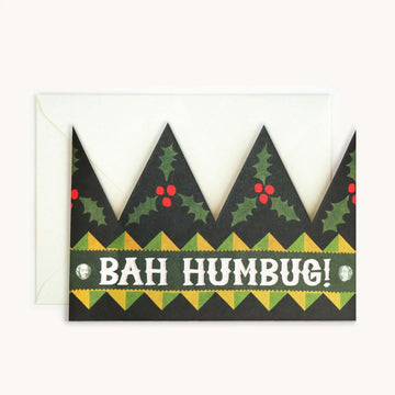 Bah Humbug Party Hat Card - Parkette.