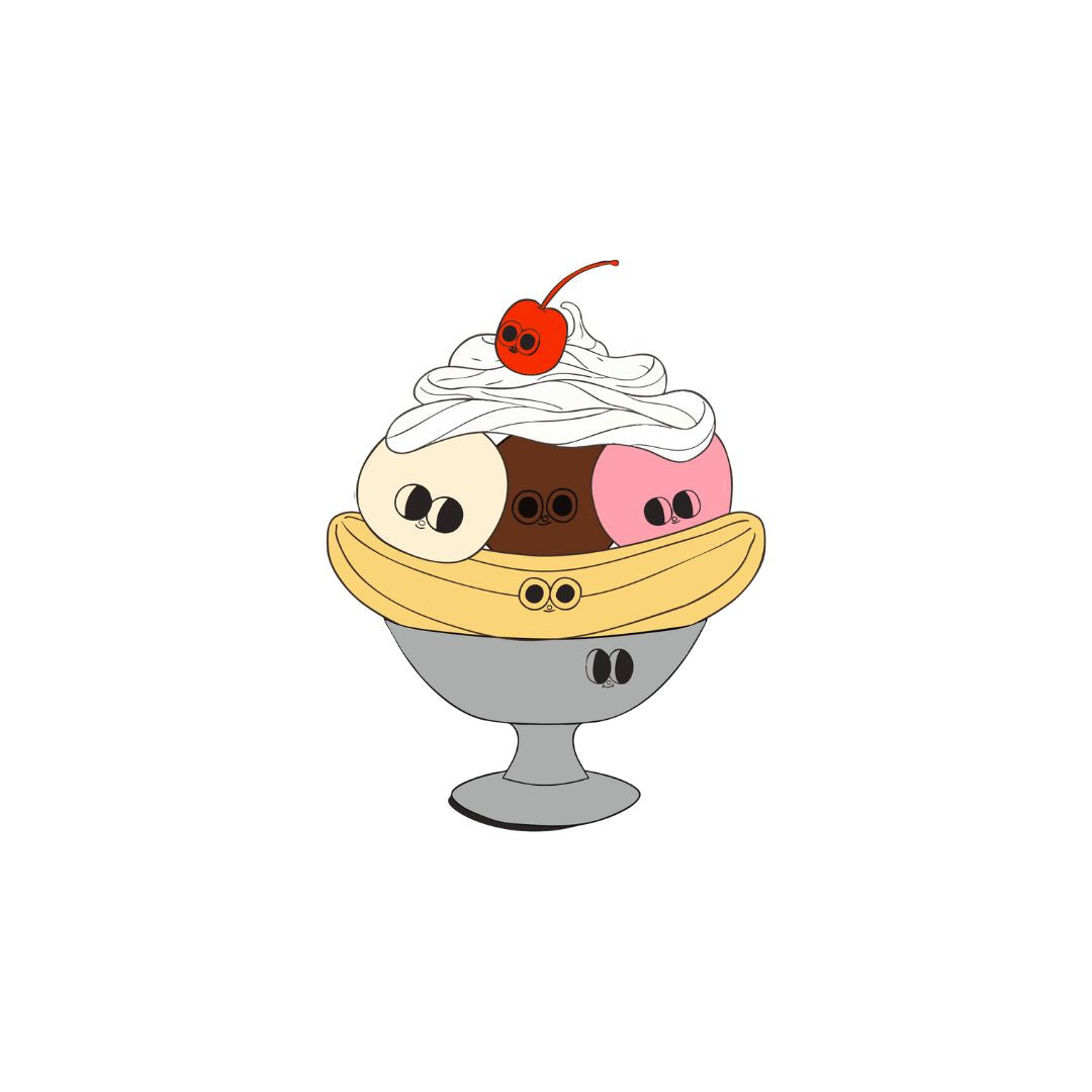 Banana Split Sticker