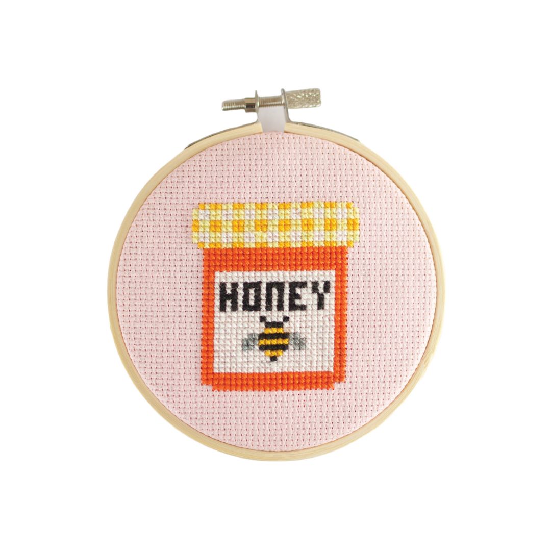 Honey Jar Cross Stitch Kit