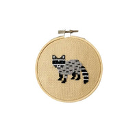 Racoon Cross Stitch Kit for Beginners
