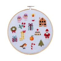Colourful Christmas Cross Stitch Kit