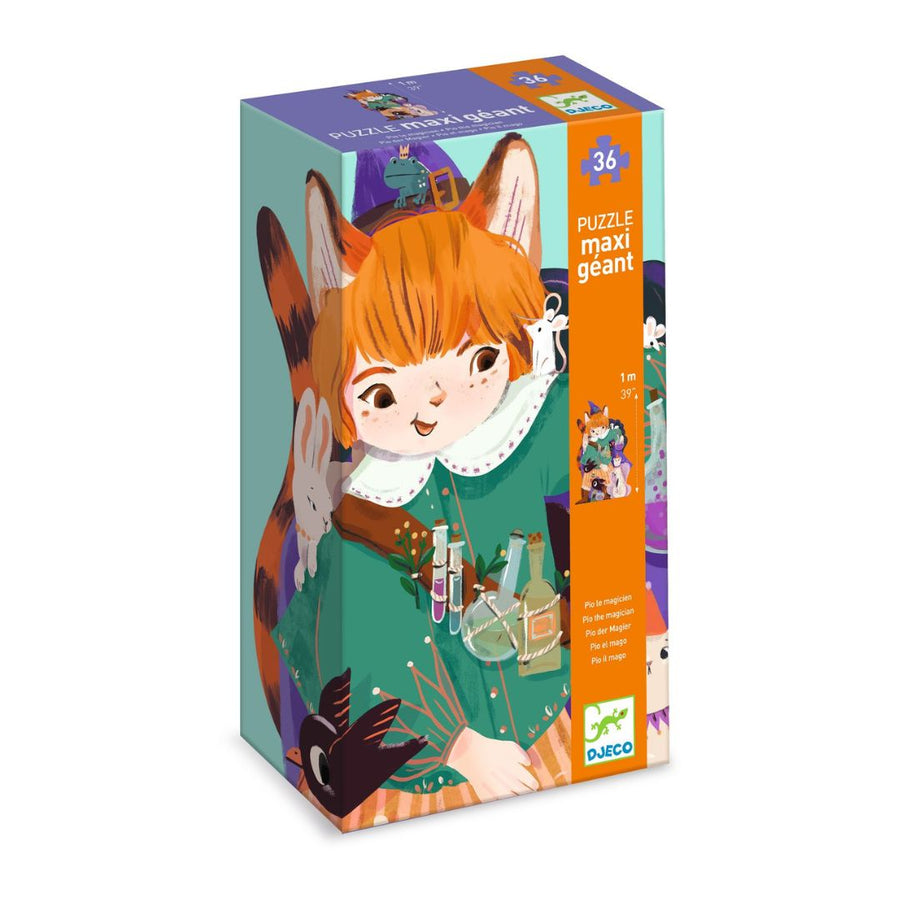 Giant Puzzle - Pio the Magician  (36 pcs + 1 miniature) - Parkette.