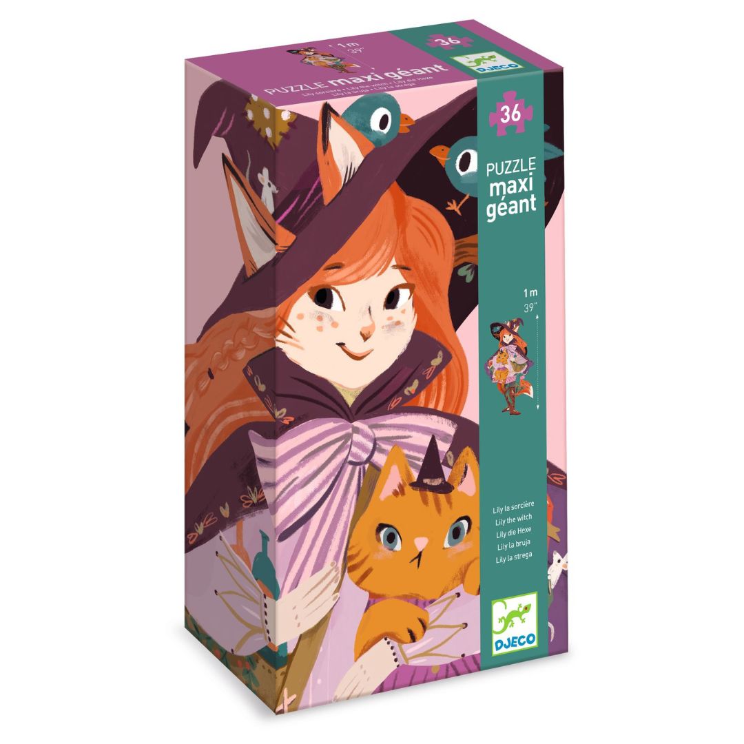Lily the Witch Giant Puzzle  (36 pcs + 1 miniature) - Parkette.