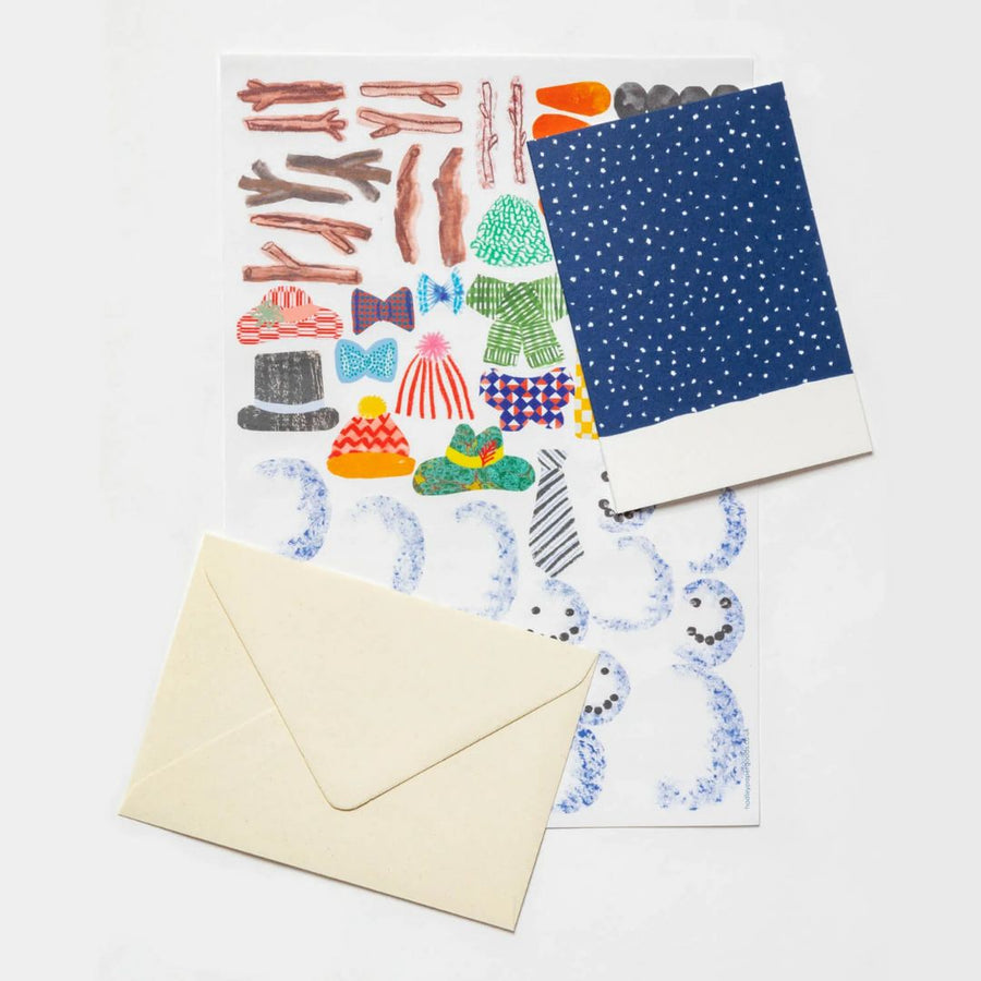 'Make Your Own Christmas Cards' Snowman Set - Parkette.