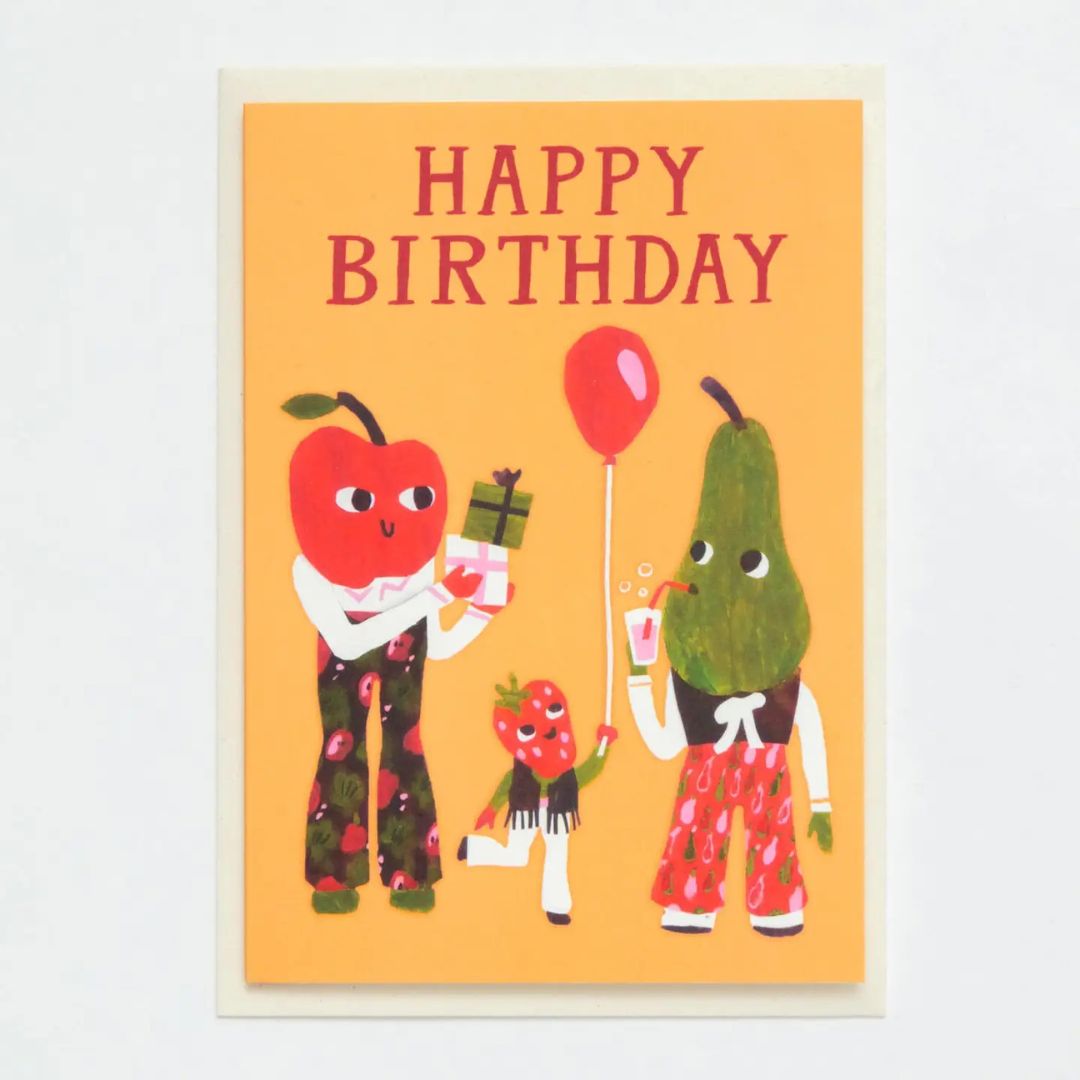 Happy Birthday Pear Card - Parkette.