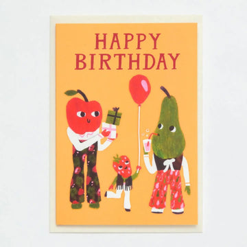 Happy Birthday Pear Card