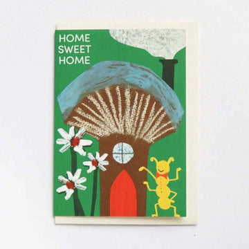 Home Sweet Home Mushroom House Card