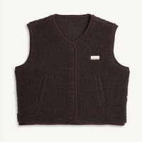 Adult Merino Wool Vest - Chocolate Brown - Parkette.