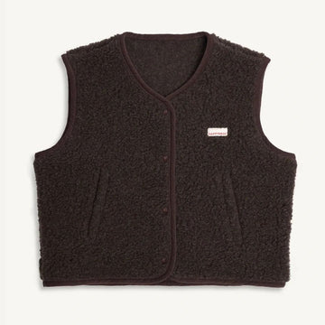 Adult Merino Wool Vest - Chocolate Brown - Parkette.