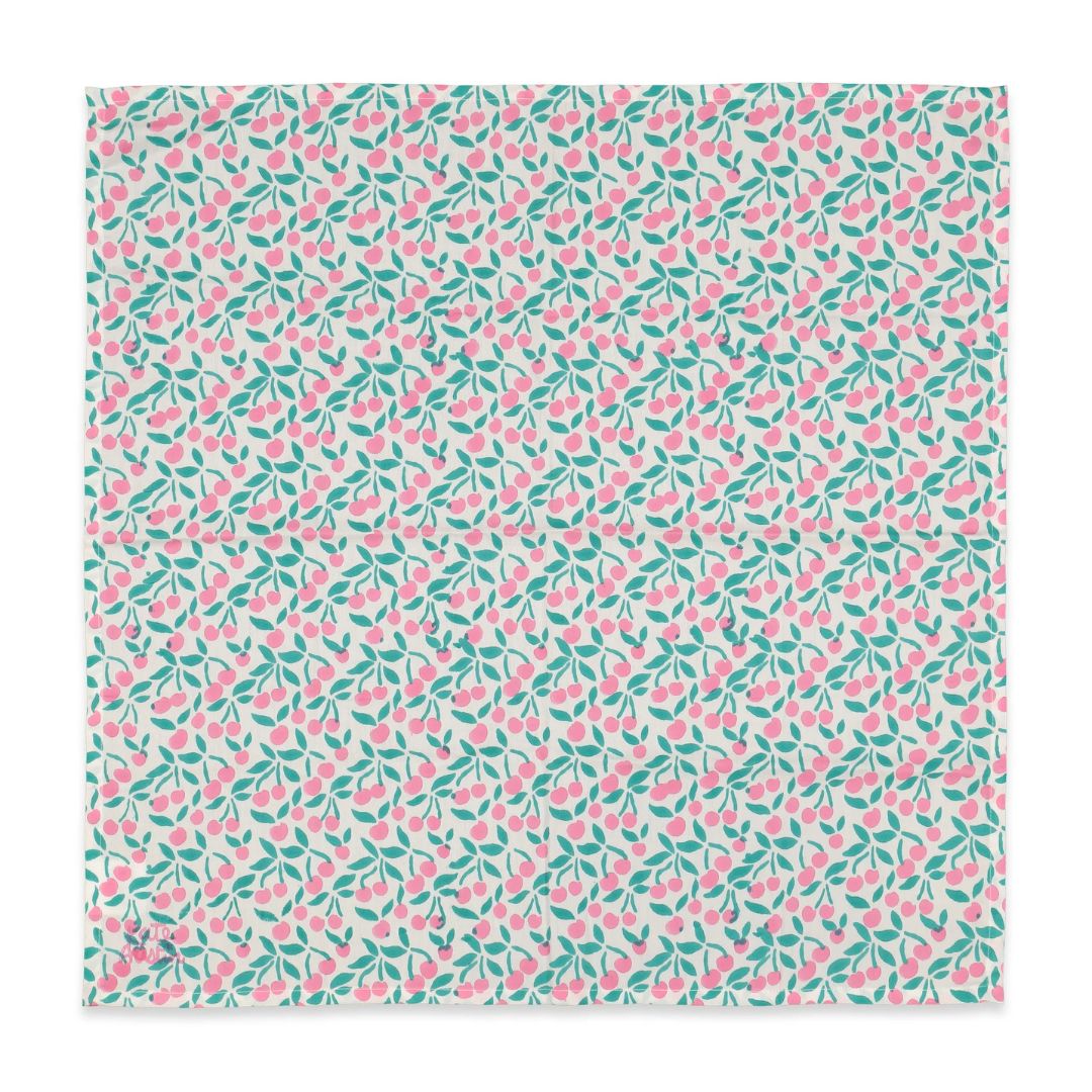 Frida Bandana - Aqua Cherries - Parkette.