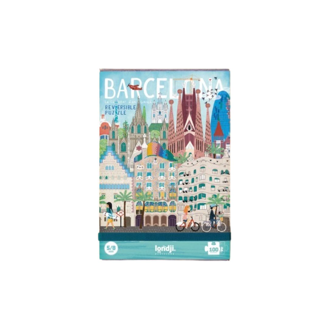 Barcelona Skyline Reversible Puzzle