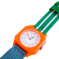 Mini Kyomo x Taxi Brousse Circus Watch in Denim and Green