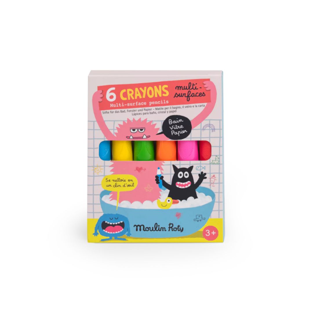 Les Schmouks Set of 6 Multisurface Crayons