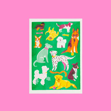 Naomi Wilkinson Dog Riso Print - Parkette.