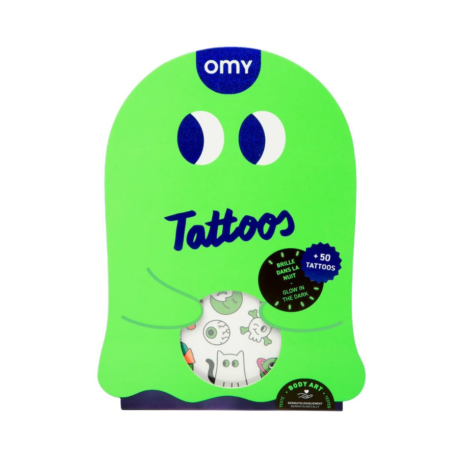 OMY Glow In The Dark Tattoos - Parkette.