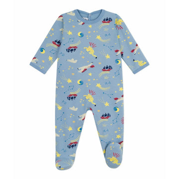 Unicorn Fleece Baby Footed Sleepsuit - Parkette.